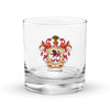 Cavanagh Family Crest Rocks Glass