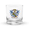 Chandler Family Crest Rocks Glass