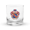 Chavez Family Crest rocks glass - Castile and Galicia origin