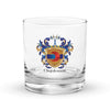 Christenson Family Crest Rocks Glass