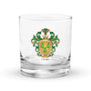 Clarke Family Crest Rocks Glass