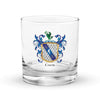 Coen Family Crest Rocks Glass