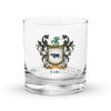 Cole Family Crest Rocks Glass