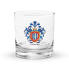 Contreras Family Crest Rocks Glass