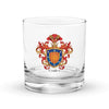 Cortes Family Crest Rocks Glass