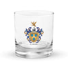 Costello Family Crest Rocks Glass