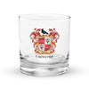 Crawford Family Crest Rocks Glass