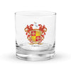 Crosse Family Crest Rocks Glass