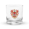 Cullen Family Crest Rocks Glass
