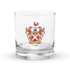 Curry Family Crest Rocks Glass - Scottish origin