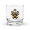 Curry Family Crest Rocks Glass - English origin