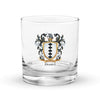 Daniel Family Crest Rocks Glass