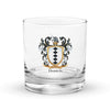 Daniels Family Crest Rocks Glass