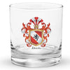 Davis Family Crest Rocks Glass