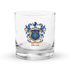Dean Family Crest Rocks Glass
