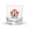 DeLeon Family Crest Rocks Glass