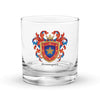 Dominguez Family Crest Rocks Glass