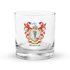 Donovan Family Crest Rocks Glass