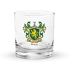 Duffy Family Crest Rocks Glass