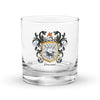 Dwane Family Crest Rocks Glass