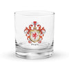 Dwyer Family Crest Rocks Glass