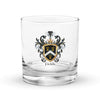 Fields Family Crest Rocks Glass