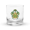 Figueroa Family Crest Rocks Glass