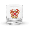 Fitzgerald Family Crest Rocks Glass