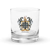 Fletcher Family Crest Rocks Glass