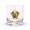 Francis Family Crest Rocks Glass