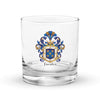 Fuentes Family Crest Rocks Glass