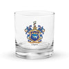 Flynn Family Crest Rocks Glass