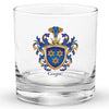 Gagne Family Crest Rocks Glass