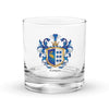 Garza Family Crest Rocks Glass