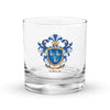 Gibson Family Crest Rocks Glass