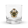 Griffin Family Crest Rocks Glass