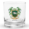 Hanlon Family Crest Rocks Glass