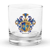 Hansen Family Crest Rocks Glass