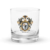 Harper Family Crest Rocks Glass