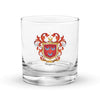 Haynes Family Crest Rocks Glass