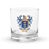 Healy Family Crest Rocks Glass