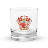 Henderson Family Crest Rocks Glass