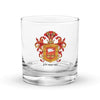 Herrera Family Crest Rocks Glass
