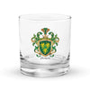Horan Family Crest Rocks Glass