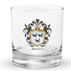 Jimenez Family Crest Rocks Glass - Aragon & Basque origin