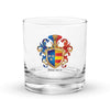 Jimenez Family Crest Rocks Glass - Navarre origin