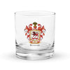 Kavanaugh Family Crest Rocks Glass