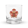 Lara Family Crest Rocks Glass