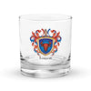 Larson Family Crest Rocks Glass