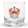 Lavoie Family Crest Rocks Glass